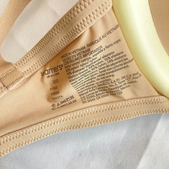 Warner's This Is Not A Bra Cushioned Underwire T-Shirt Bra 32D Nude 01593 NWT - Picture 10 of 10